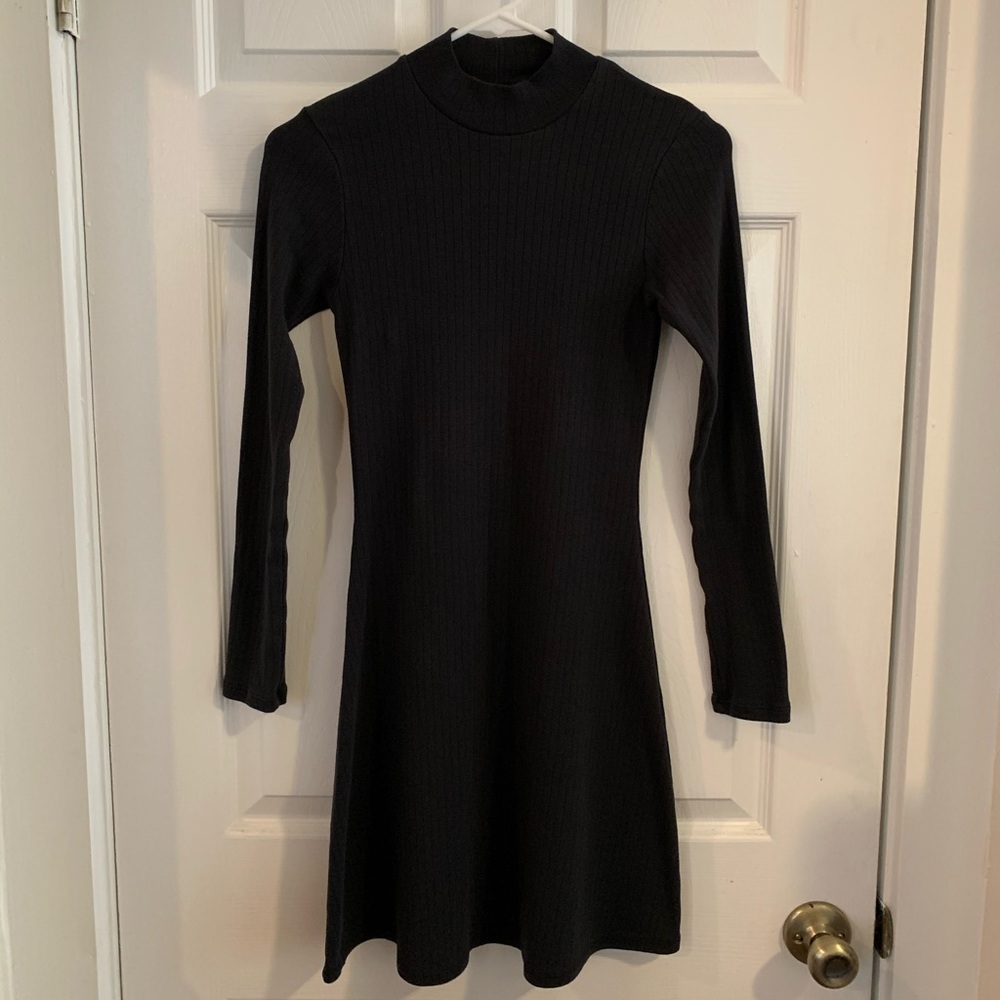 Black high neck American Apparel dress